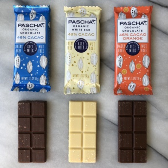 Gluten-free rice milk chocolate from Pascha Chocolate