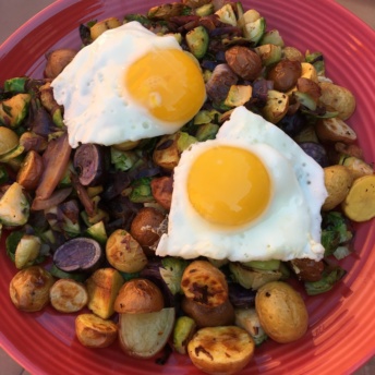 Brussels sprouts hash from Hello Fresh