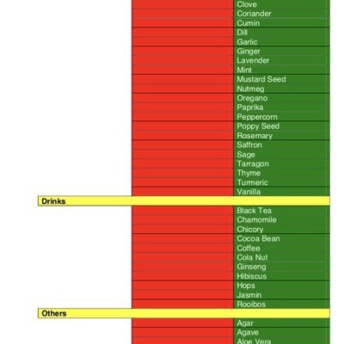 Pinnertest results to see my food intolerances