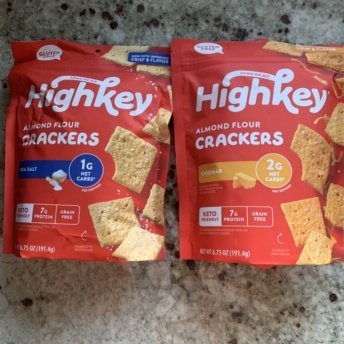 Gluten-free almond crackers by HighKey Snacks