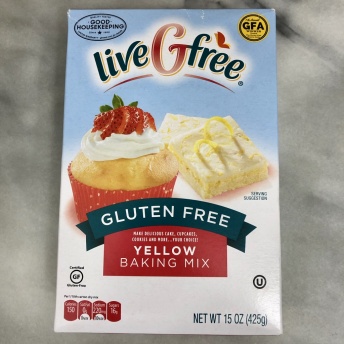 Gluten-free yellow baking mix by ALDI liveGfree