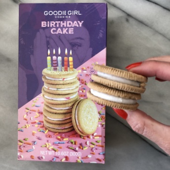 Gluten-free birthday cake cookies by Goodie Girl Cookies