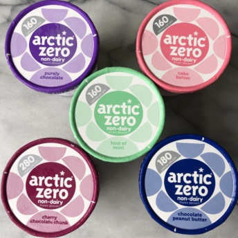 Gluten-free non-dairy frozen dessert pints from Arctic Zero