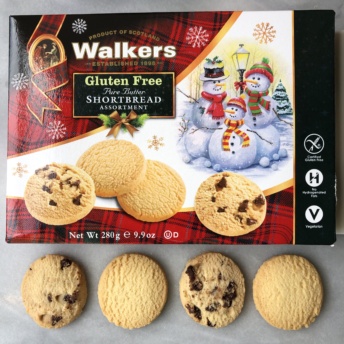 Gluten-free chocolate chip shortbread cookies by Walkers