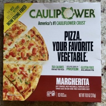 Gluten-free Margherita cauliflower pizza by CAULIPOWER