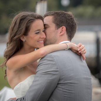 Jackie and Brendan on their wedding day