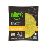 Gluten-free golden turmeric tortillas by Mikey's