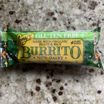 Gluten-free burrito by Amy's Kitchen