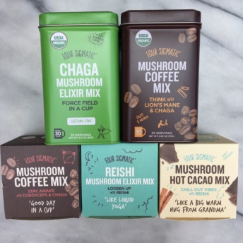 Mushroom coffee mixes from Four Sigmatic