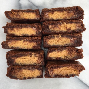 10 Peanut Butter Cup Stuffed Brownies