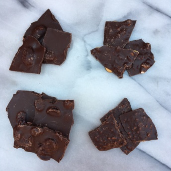 4 flavors of chocolate bark from smartBARK! Organic