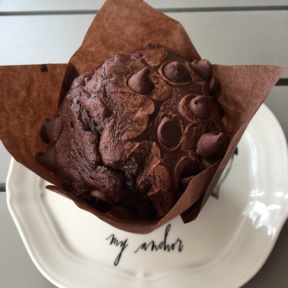 Double chocolate muffin from Sugar and Scribe