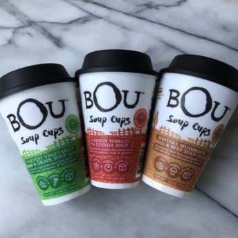 Gluten-free soup cups by BOU