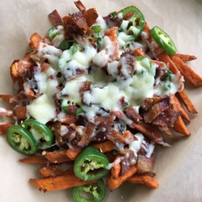 Loaded sweet potato fries from Company Cafe