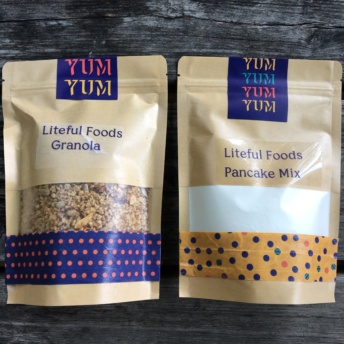 Gluten-free granola and pancake mixes from Liteful Foods