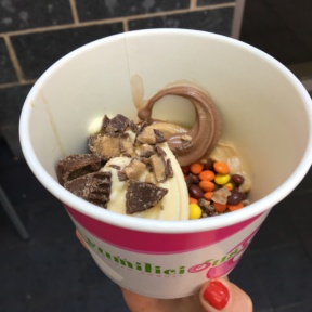 Gluten-free frozen yogurt from Yumilicious Frozen Yogurt