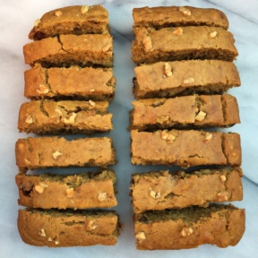 14 slices of Maple Walnut Banana Bread