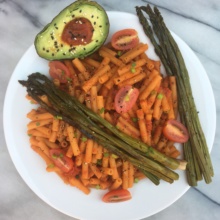 Gluten-free Vegetarian Pasta with Green Veggies