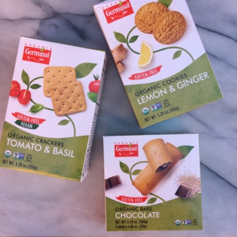 Gluten-free crackers, cookies, and bars by Germinal