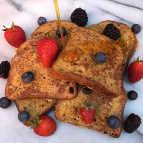 French Toast with Berries and Maple Syrup