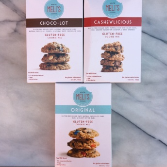 Gluten-free cookie mixes by Meli's Monster Cookies