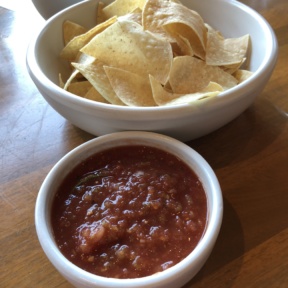 Chips and salsa from Blancos Tacos + Tequila