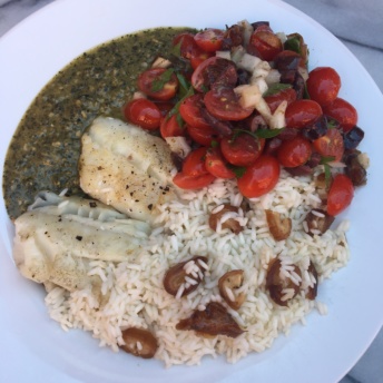 Mediterranean cod and sides from Green Chef