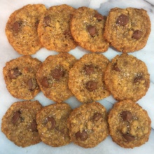 Gluten-free Salted Chocolate Chip Cookies