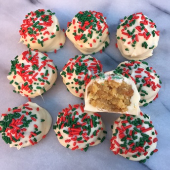 Ten Christmas Sugar Cookie Truffles