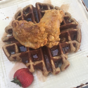 Paleo fried chicken and waffle from Primal Kitchen