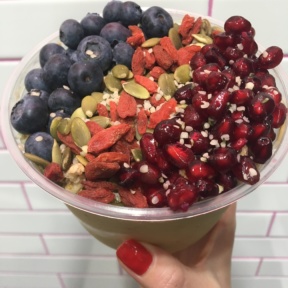 Acai bowl with berries from Loco Coco