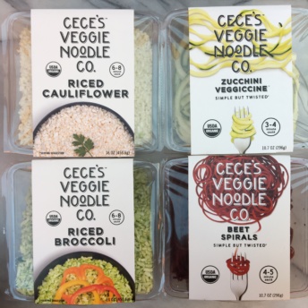 Organic veggies from Cece's Veggie Noodle Co