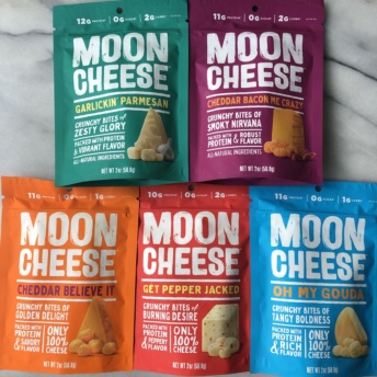 Gluten-free cheese snacks by Moon Cheese