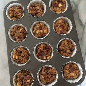 Cran-Apple Muffins before the oven