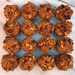 Cran-Apple Muffins with walnuts