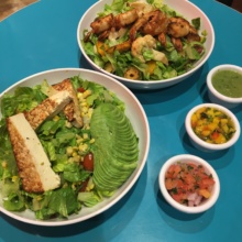 Gluten-free salads from Cocina del Sur