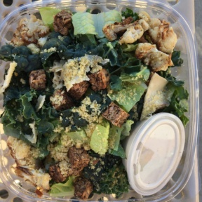 Cauliflower kale Caesar salad from Organic Pharmer