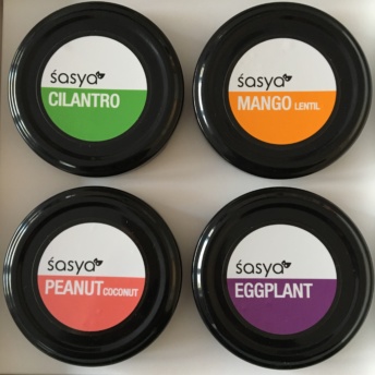 Four gluten-free dips by Sasya Foods