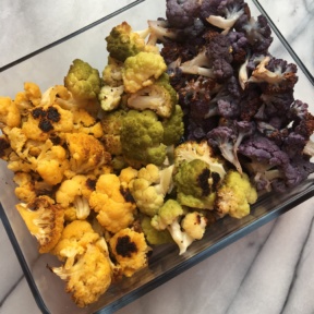 Gluten-free roasted colorful cauliflower