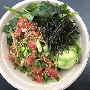 Gluten-free poke at Sea Salt Poke