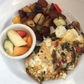 Gluten-free omelette at Trio