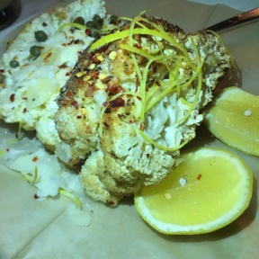 Gluten-free roasted cauliflower from Birba