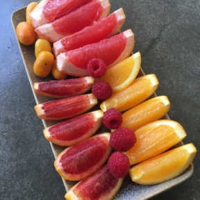 Fruit platter from Cheeky's