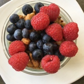 Yogurt bowl with berries from Cheeky's