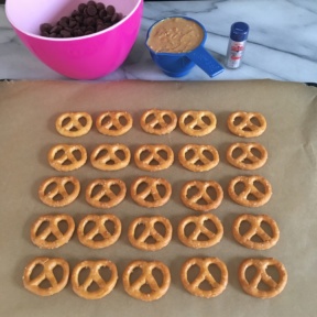 Ingredients for Chocolate Covered Peanut Butter Pretzels