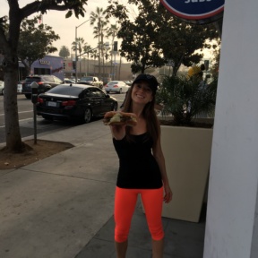 Jackie at Jersey Mike's in California