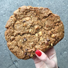 Gluten-free monster cookie from Cinnamon Works