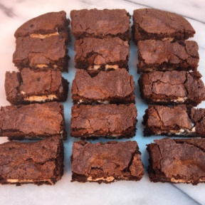 Peppermint Patty Stuffed Brownies