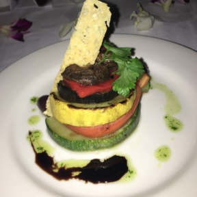 Gluten-free grilled vegetable Napoleon from The Regency