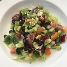 Gluten-free Greek salad from The Mariner